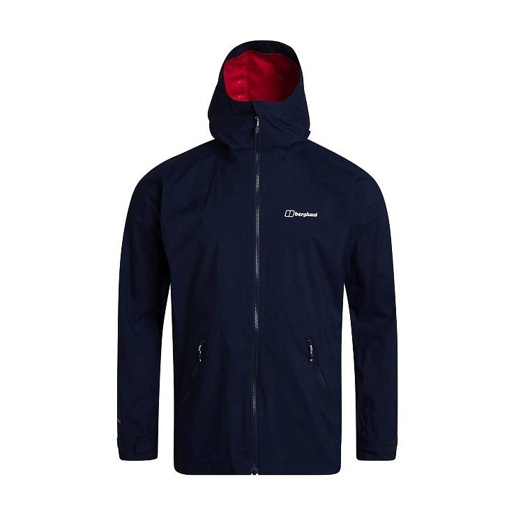 Pánska Nepremokavá Bunda Berghaus Gore Tex Deluge Pro 2.0 Tmavo Modre Slovensko 7018WNJBI